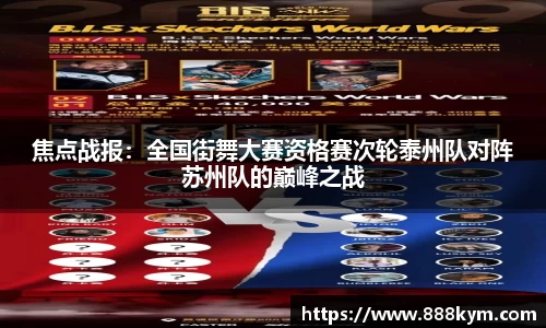 焦点战报：全国街舞大赛资格赛次轮泰州队对阵苏州队的巅峰之战